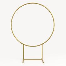 Mini Arco De Mesa Decoração Festas Suporte Painel 50cm Estrutura Para Painel Arco Redondo Dourado