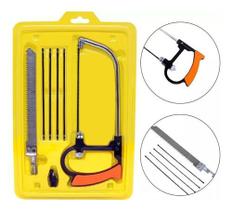 Mini Arco De Serra Ajustável 8em1 C/7 Peças Para Artesanato