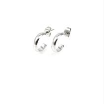 Mini Argola De Tarraxa Aço Inox Couti Semijoias Antialérgica Cor:Prateado Mini Argola De Tarraxa Aço Inox Couti Semijoias Antialérgica Cor:Prateado