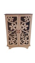 Mini Armarinho Floral MDF Mini Armarinho Floral MDF