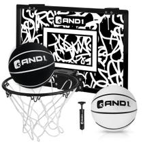 Mini aro de basquete AND1 46x30 cm portátil com bolas Mini aro de basquete AND1 46x30 cm portátil com bolas
