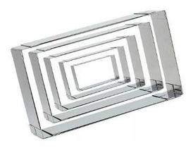 Mini Aro Forma Bolo Retangular + Quadrado Ajustável 2 Em 1