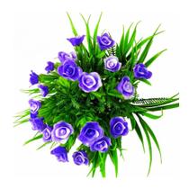 Mini Arranjo de Rosa Artificial Buque de Flores - Decoração