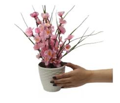 Mini Arranjo Fofo Flor De Cerejeira Rosa Artificiais Sakura