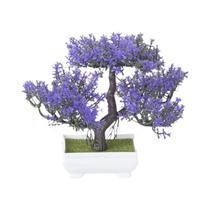 Mini Árvore Bonsai Artificial de Plástico - Decoração para Casa com Vaso