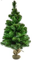 Mini Árvore Com Base De Natal Verde 60cm 67 Galhos