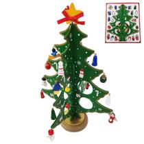 Mini Arvore de Natal 3D Madeira com Enfeites Natalino Papai Noel Boneco de Neve Ornamentação Pinheiro Presentes Decoração Mesa Sala Casa Mini Arvore de Natal 3D Madeira com Enfeites Natalino Papai Noel Boneco de Neve Ornamentação Pinheiro Presentes Decoração Mesa Sala Casa