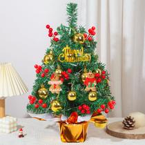 Mini Árvore de Natal Agotglmi 56cm com Luzes e Enfeites
