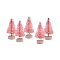Mini Árvore De Natal Artificial 30PCS Decoração DIY Papai Noel Neve Decoração Para Casa Decoração De