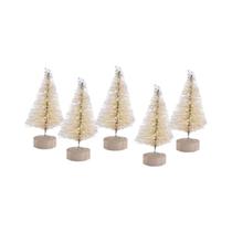 Mini Árvore De Natal Artificial 30PCS Decoração DIY Papai Noel Neve Decoração Para Casa Decoração De