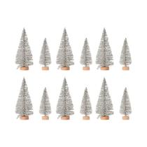 Mini Árvore De Natal Artificial DIY: Ornamento Artesanal Com Neve Para Decoração De Festas De Fim De