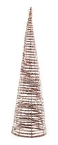 Mini Árvore de Natal Crommer Mark Rattan Dourada 60cm