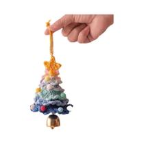 Mini Árvore De Natal De Crochê Em Pelúcia Para Decoração De Carro
