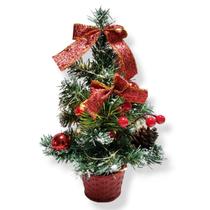 Mini Arvore De Natal Decorada E Com Fio De Fada Mini Arvore De Natal Decorada E Com Fio De Fada