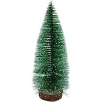 Mini Árvore De Natal Flocos Neve Pinheiro Enfeite Mesa 26cm