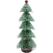 Mini Árvore De Natal Flocos Neve Pinheiro Enfeite Mesa 33cm