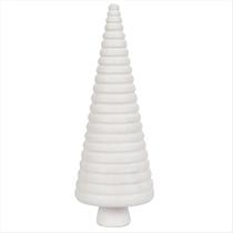 Mini Árvore De Natal Gomos Vila Natalina Madeira Branco 15Cm
