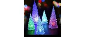 Mini Árvore De Natal Led Enfeite Lembrança Acrílico 22cm - Art Christmas