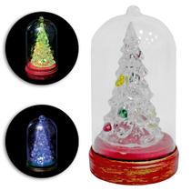 Mini Árvore de Natal Led na Cúpula Acende Luzes Coloridas