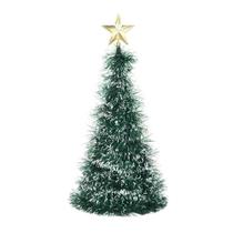 Mini Árvore de Natal Nevada Cone Decorada 30Cm