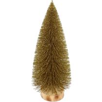 Mini Árvore de Natal Ouro 8x20cm - Festive Mini Árvore de Natal Ouro 8x20cm - Festive