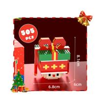 Mini Árvore De Natal Para Crianças, Modelo Do Papai Noel, Blocos De Construção Micro DIY, Brinquedos