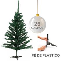 Mini Arvore de Natal Pequena Decoração Mesa 30cm 25 Galhos
