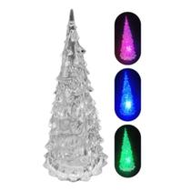 Mini Arvore de Natal Pinheiro de Mesa Acrilico 17cm