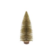 Mini Árvore De Natal Pinheiro Dourada 15Cm