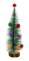 Mini Árvore Natal Enfeitado Base Tronco 25cm