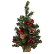 Mini arvore natalina decorada 30cm - christmas & co- 32 galhos