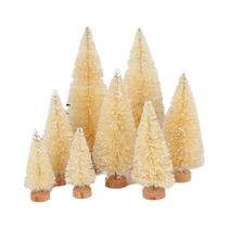 Mini Árvores De Natal Artificiais 8 Peças Com Base De Madeira Decoração De Mesa OurWarm Mini Árvores De Natal Artificiais 8 Peças Com Base De Madeira Decoração De Mesa OurWarm