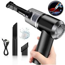 Mini Aspirador Automotivo Sem Fio Recarregável Soprador Portátil, Alta Potência e Limpeza Rápida para Qualquer Ambient Mini Aspirador Automotivo Sem Fio Recarregável Soprador Portátil, Alta Potência e Limpeza Rápida para Qualquer Ambient