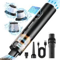 Mini Aspirador de Pó para Carro 14000Pa Sem Fio com Luz LED, Portátil Recarregável 2 em 1, Baixo Ruído, Ideal para Casa e Pet