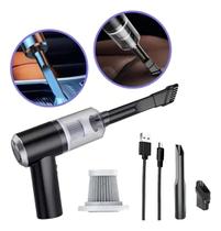 Mini Aspirador De Pó Portátil S/ Fio Carro Casa Recarregável Cor Preto 110V/220V