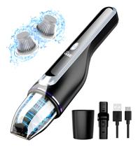 Mini Aspirador de Pó Portátil Sem Fio para Carro e Casa, 14000Pa, Leve 1,2 Lbs, Luz LED, Motor Sem Escova, Uso Pet e Interno Mini Aspirador de Pó Portátil Sem Fio para Carro e Casa, 14000Pa, Leve 1,2 Lbs, Luz LED, Motor Sem Escova, Uso Pet e Interno