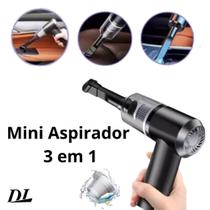 Mini Aspirador Portátil Recarregável USB Automóveis e Casa