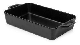 Mini Assadeira Retangular 20x11 Cm Melamina 100% Profissiona Cor Preto Mini Assadeira Retangular 20x11 Cm Melamina 100% Profissiona Cor Preto