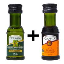Mini Azeite e Aceto Balsâmico Colavita Italiano - 12ml cada Mini Azeite e Aceto Balsâmico Colavita Italiano - 12ml cada