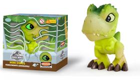 Mini Baby Dino T-rex Articulado Jurassic World Olho Brilha