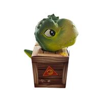 Mini Baby Dinos Jurassic World T-rex Verde Na Casinha