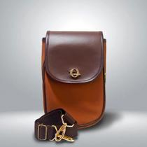Mini Bag Tropix em Nobuck com Fechamento de Botão Imã e Alça Regulável de 1,50 m