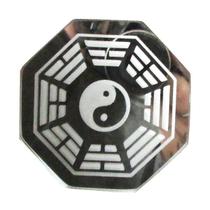 Mini Baguá Espelho Jateado Feng Shui 6,5 cm Mini Baguá Espelho Jateado Feng Shui 6,5 cm