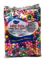 Mini Bala Sabor Tutti-frutti Colorido 500g