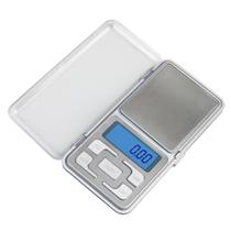Mini Balança Digital Alta Precisão De Bolso Portátil Com Tampa Visor Digital LCD Pilhas Inclusas