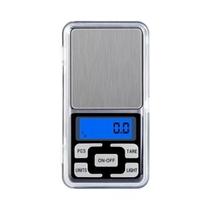 Mini Balança Digital Com Bandeja 0,1G Até 500G Cor Prateado