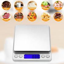 Mini Balança Digital De Cozinha 0,1g Até 2000g Alimentos Eletrônica Bandeja Precisa Capacidade Medição Culinária