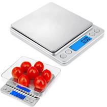 Mini Balança Digital De Cozinha Alta Precisão 0,1g Até 2000g Alimentos Pesa Profissional Medição Exata Culinária