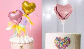 Mini Balão Metalizado 15cm Topo De Bolo Coração Mini Balão Metalizado 15cm Topo De Bolo Coração