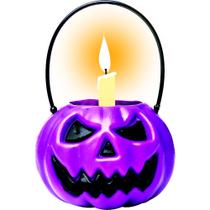 Mini Balde 3D Abóbora Roxa Pedir Doces por Vela Decorar Festa Bruxas Halloween Mini Balde 3D Abóbora Roxa Pedir Doces por Vela Decorar Festa Bruxas Halloween